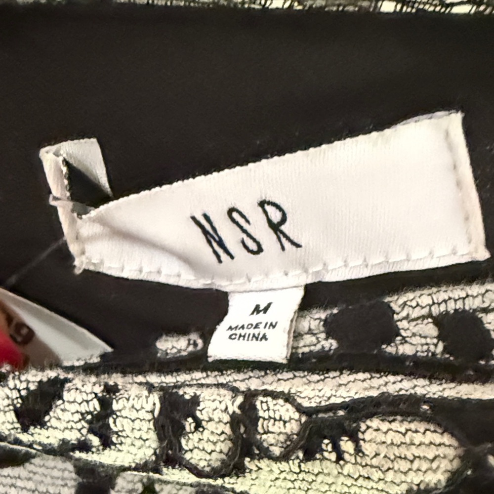 NSR Medium Elegant Black and White Lace Dress - Picture 2 of 6